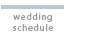 Wedding Schedule